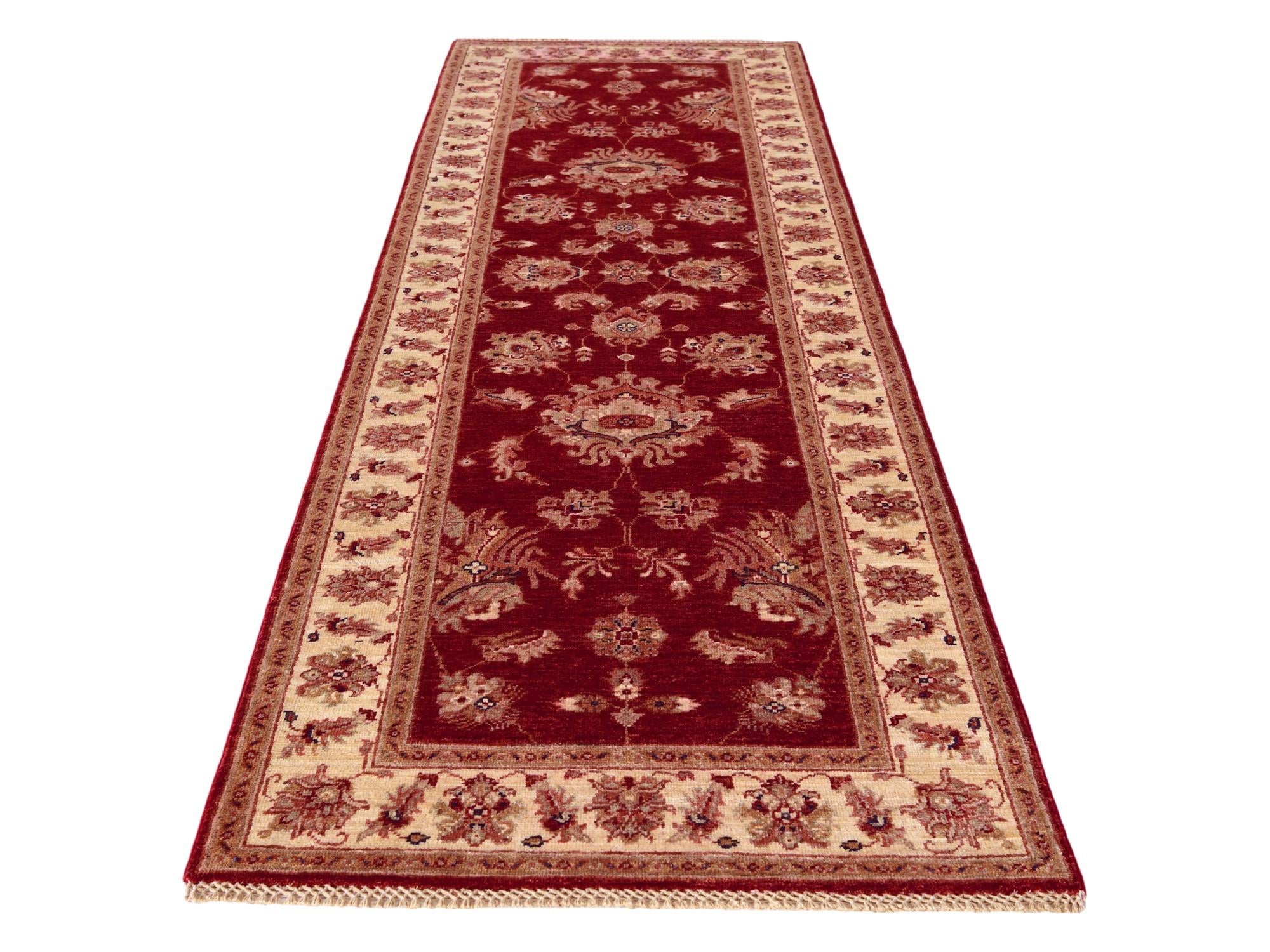 2' 9 x 8' 8 Hand Knotted Ariana Ziegler Runner Rug