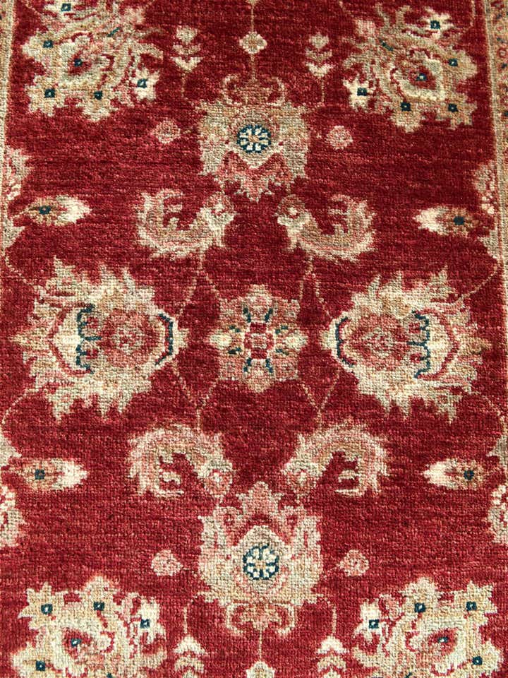 2' 9 x 8' 8 Hand Knotted Ariana Ziegler Runner Rug