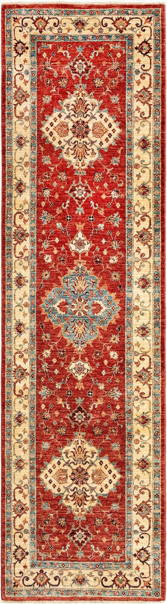 2' 8 x 9' 11 Ariana Ziegler Wool Runner Rug