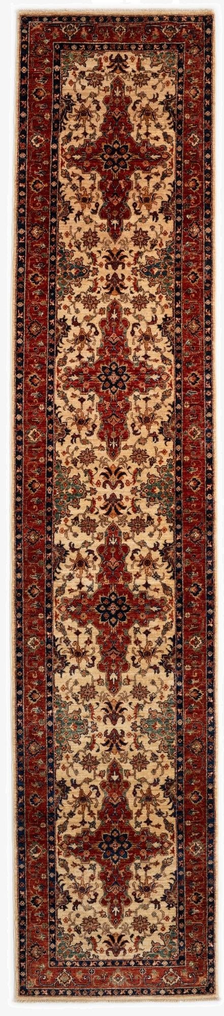 2' 8 x 12' 8 Ariana Ziegler Wool Runner Rug