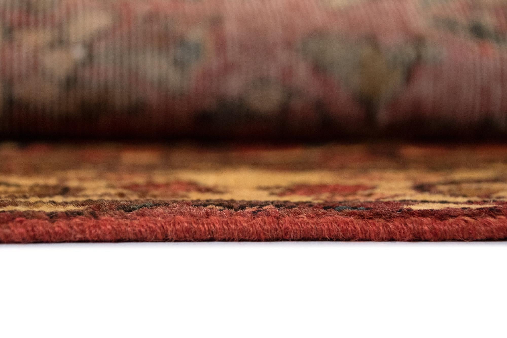 4' 9 x 9' 9 Hand Knotted Bachtiar Persian Wool Runner Rug