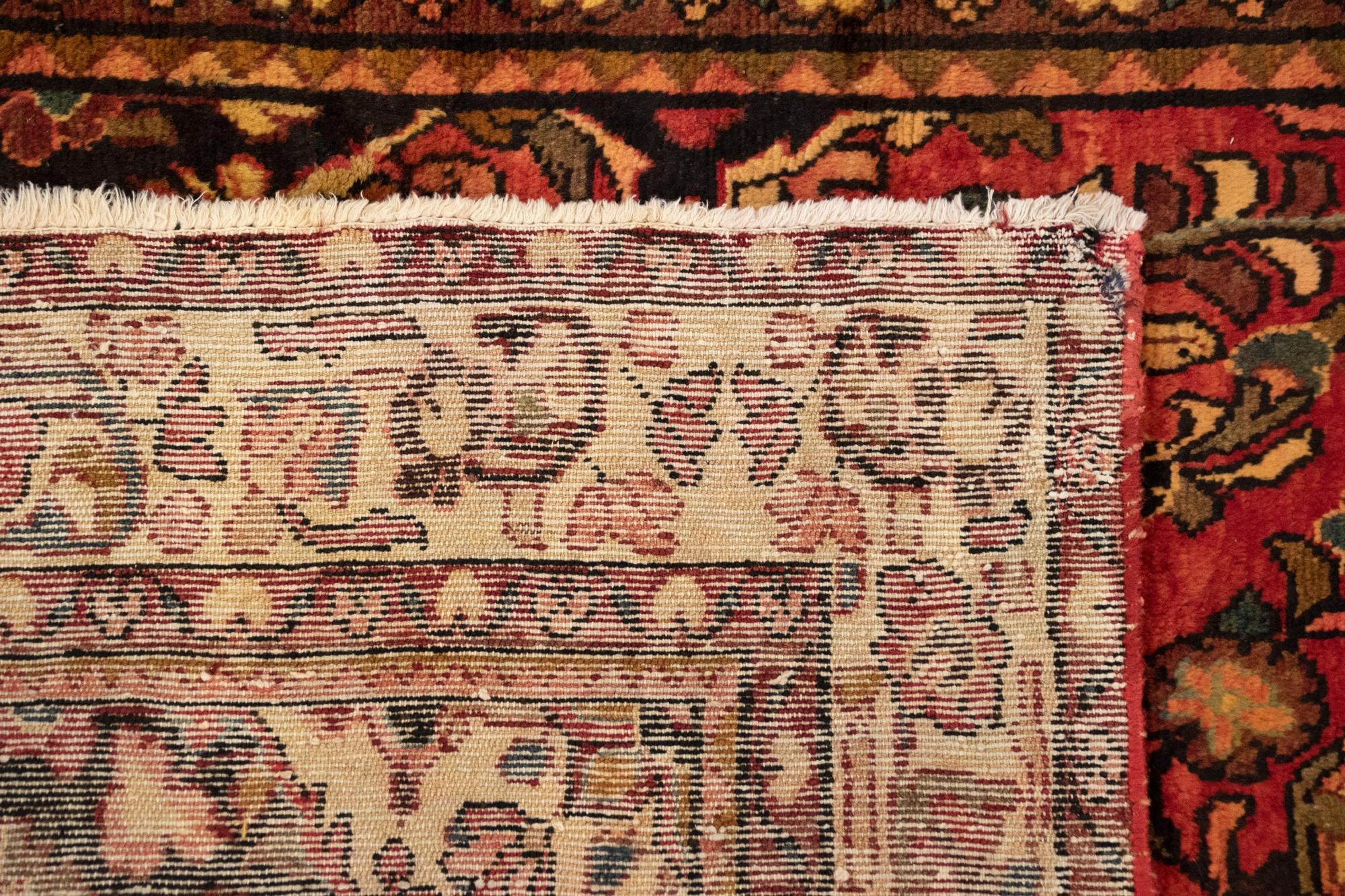 4' 9 x 9' 9 Hand Knotted Bachtiar Persian Wool Runner Rug
