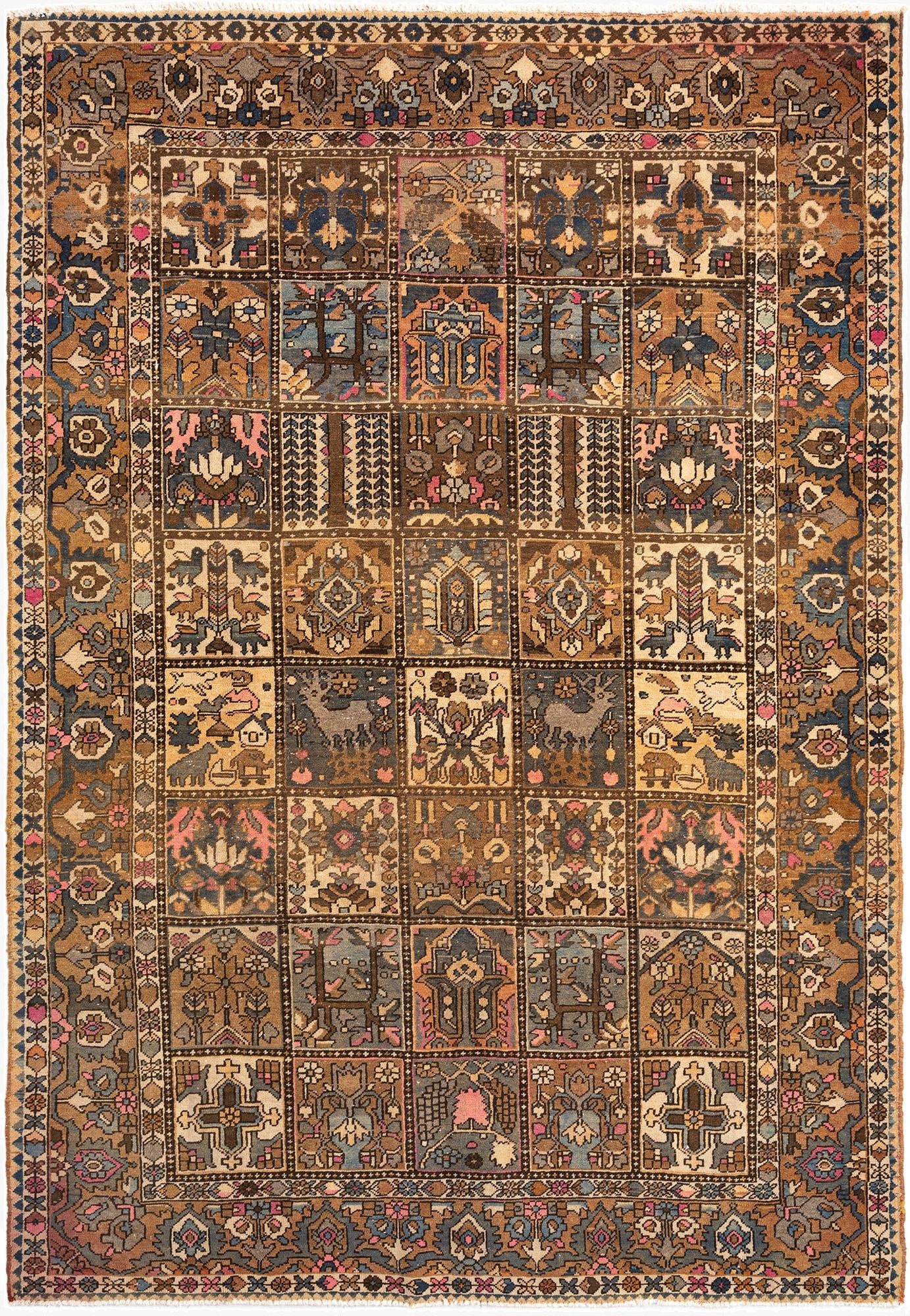 3' 8 x 10' 3 Bachtiar Wool Runner Rug