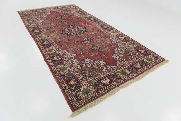 5' 7 x 10' 3 Hand Knotted Bakhtiar Persian Wool Runner Rug