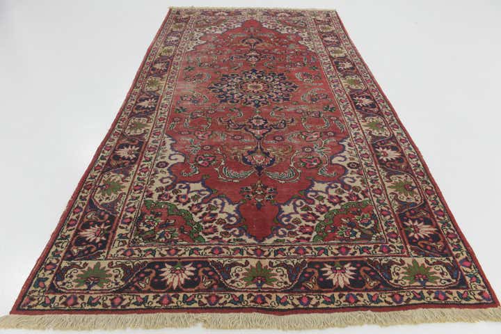 5' 7 x 10' 3 Hand Knotted Bakhtiar Persian Wool Runner Rug