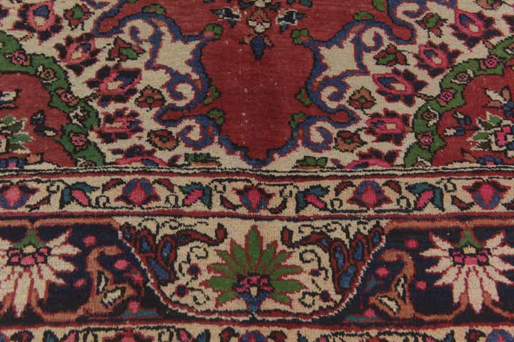 5' 7 x 10' 3 Hand Knotted Bakhtiar Persian Wool Runner Rug
