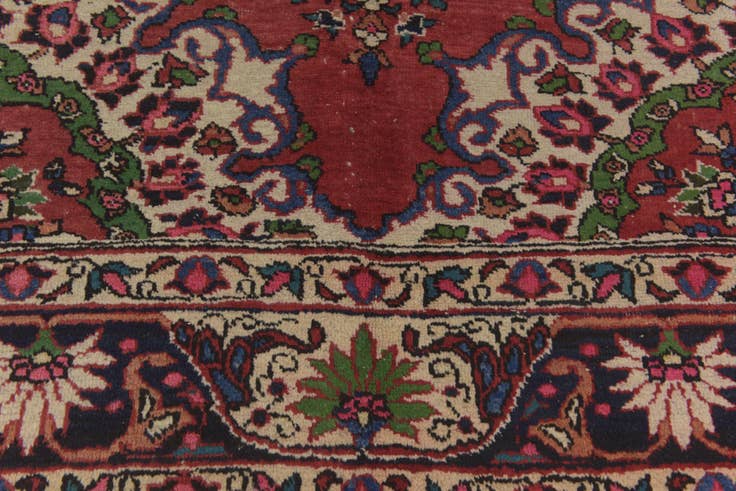 Detail image of 5' 7 x 10' 3 Hand Knotted Bakhtiar Persian Wool Runner Rug