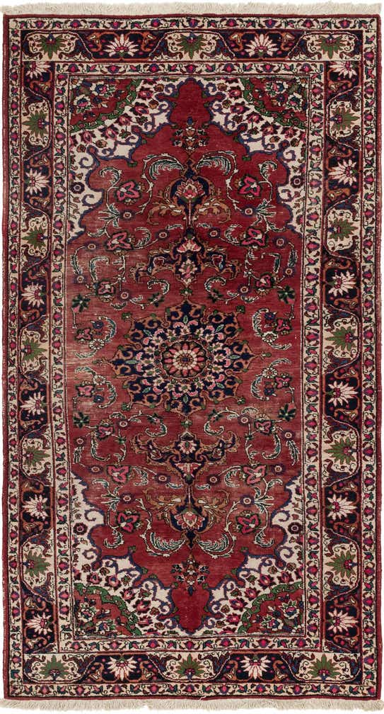 5' 7 x 10' 3 Hand Knotted Bakhtiar Persian Wool Runner Rug