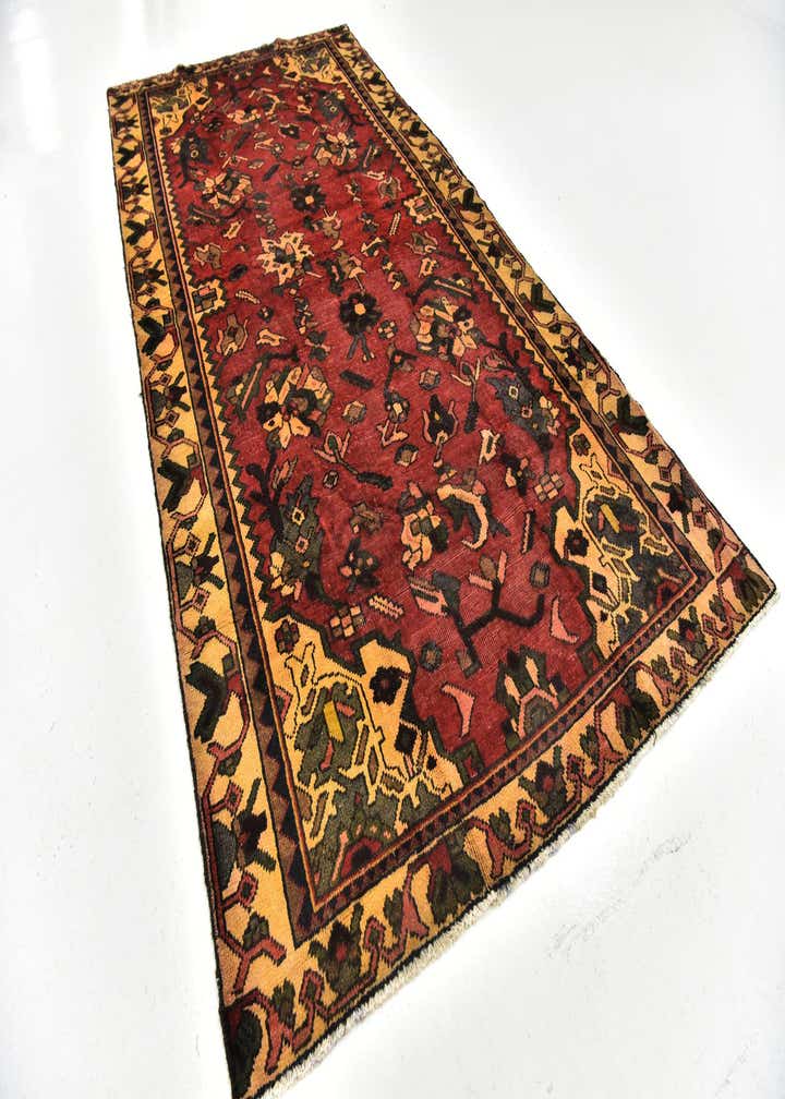 4' 8 x 9' 6 Hand Knotted Bakhtiar Persian Wool Runner Rug