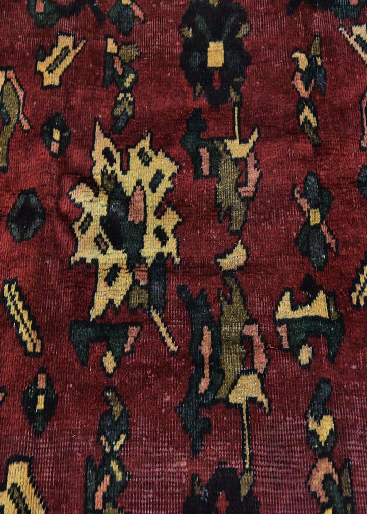 4' 8 x 9' 6 Hand Knotted Bakhtiar Persian Wool Runner Rug