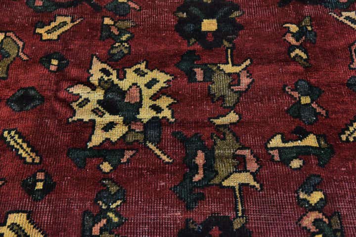 4' 8 x 9' 6 Hand Knotted Bakhtiar Persian Wool Runner Rug