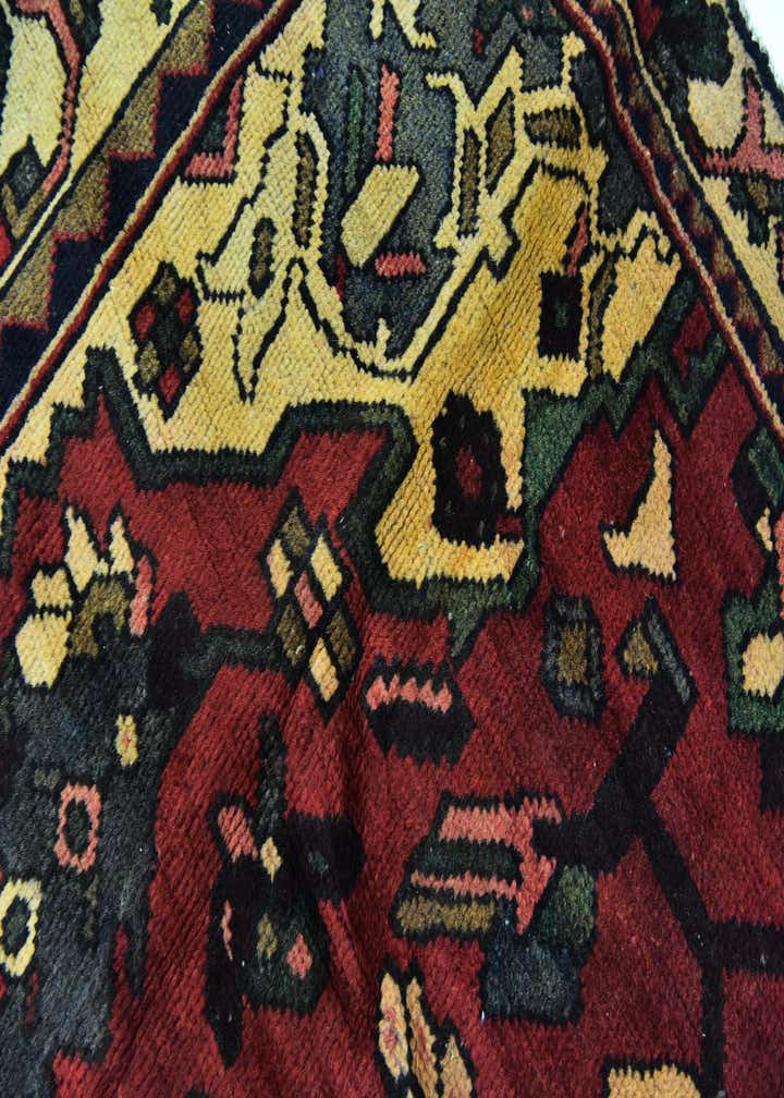 4' 8 x 9' 6 Hand Knotted Bakhtiar Persian Wool Runner Rug