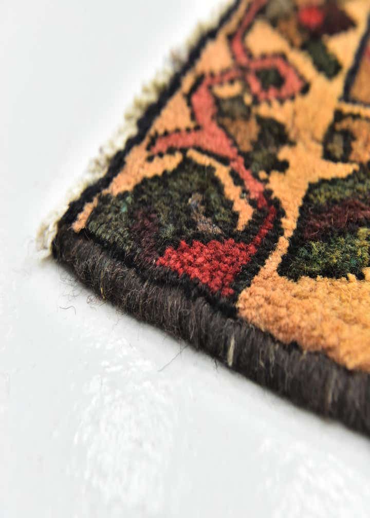 4' 8 x 9' 6 Hand Knotted Bakhtiar Persian Wool Runner Rug