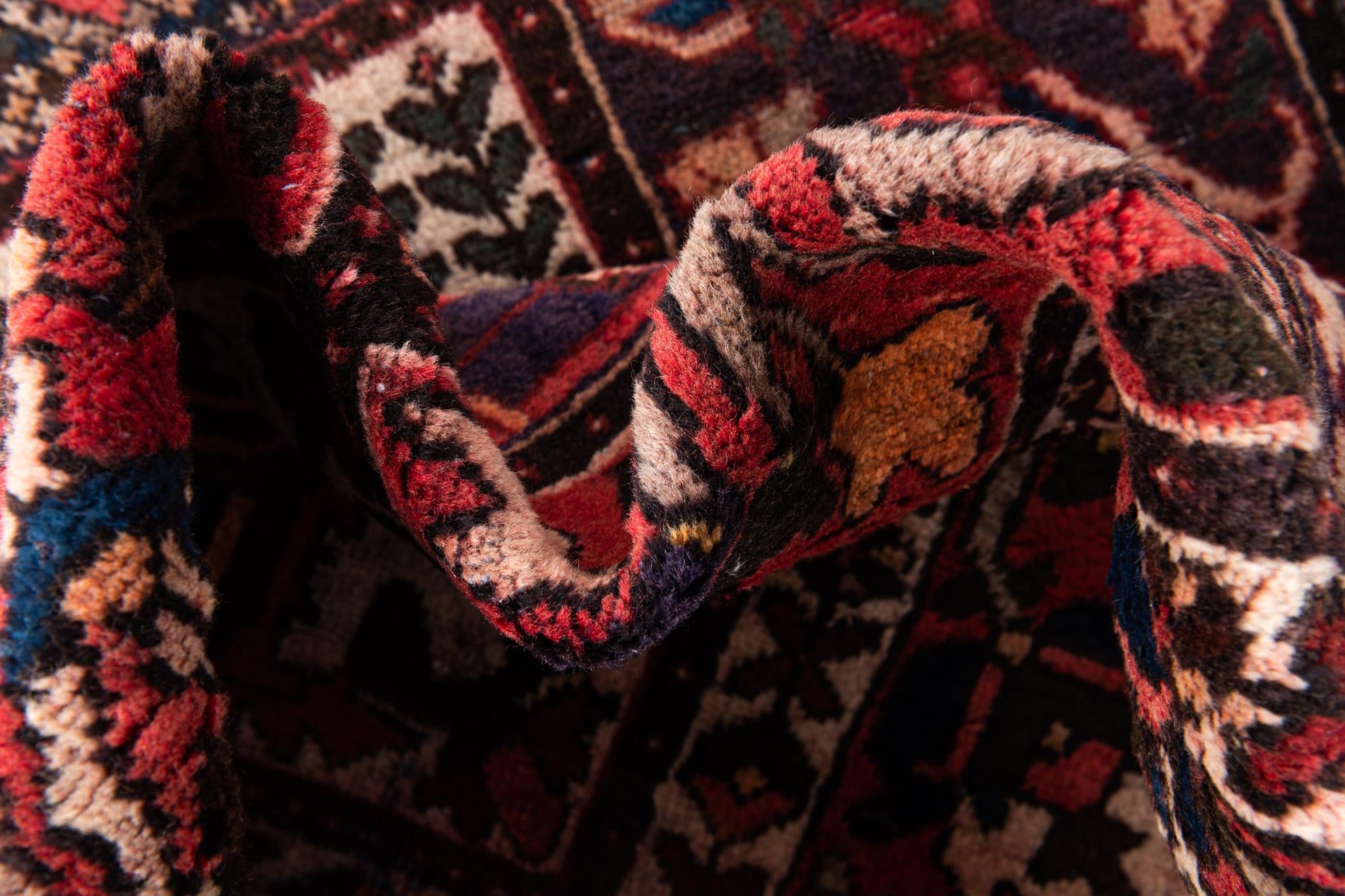 5' 3 x 10' 3 Hand Knotted Bakhtiar Persian Wool Runner Rug