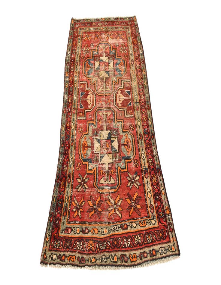 Detail image of 3' 1 x 6' 8  Hand Knotted Bakhtiar Persian Wool Runner Rug