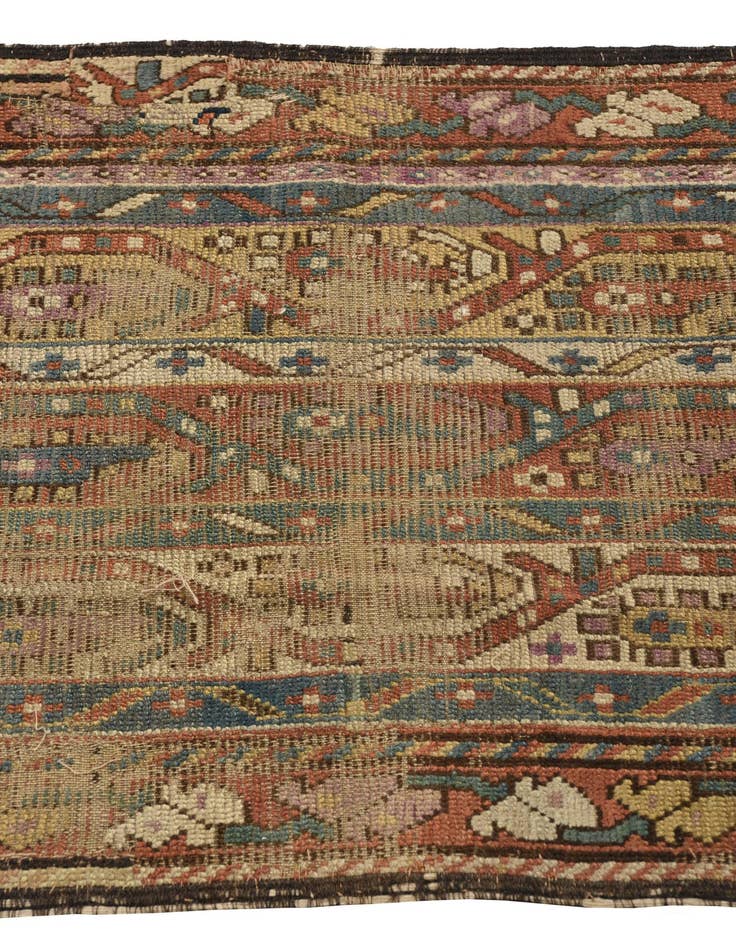 Detail image of 2' 2 x 9' 3  Hand Knotted Bakhtiar Persian Wool Runner Rug