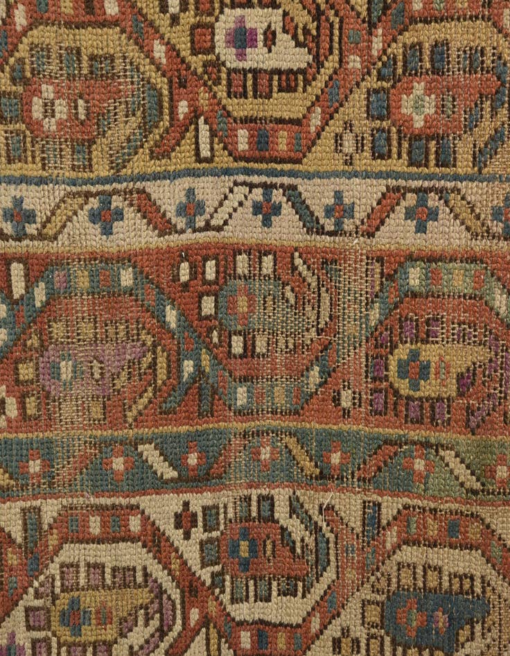 Detail image of 2' 2 x 9' 3  Hand Knotted Bakhtiar Persian Wool Runner Rug