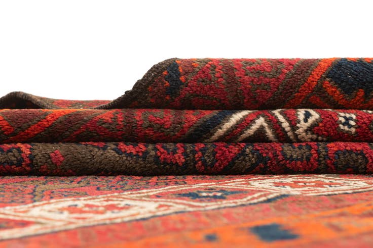 Detail image of 4' 3 x 8' 4 Hand Knotted Balouch Oriental Wool Runner Rug