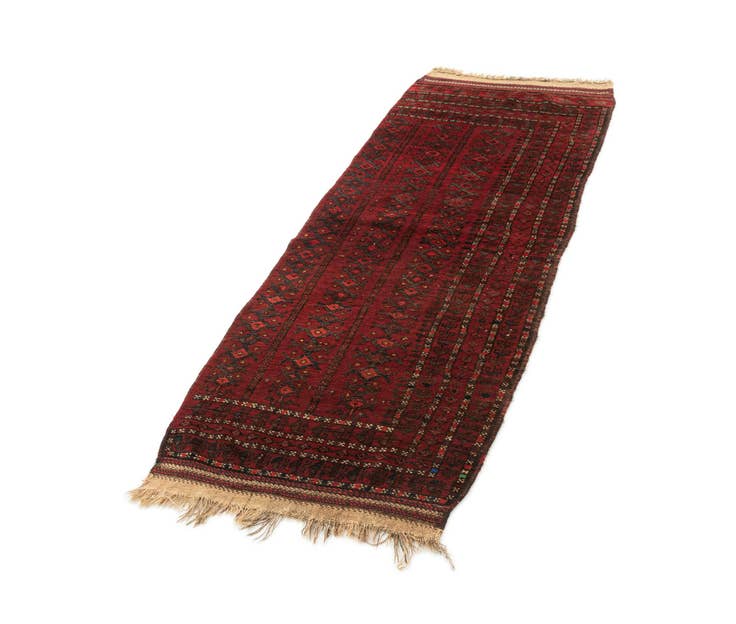 Detail image of 2' 8 x 7' 5 Hand Knotted Balouch Oriental Wool Runner Rug