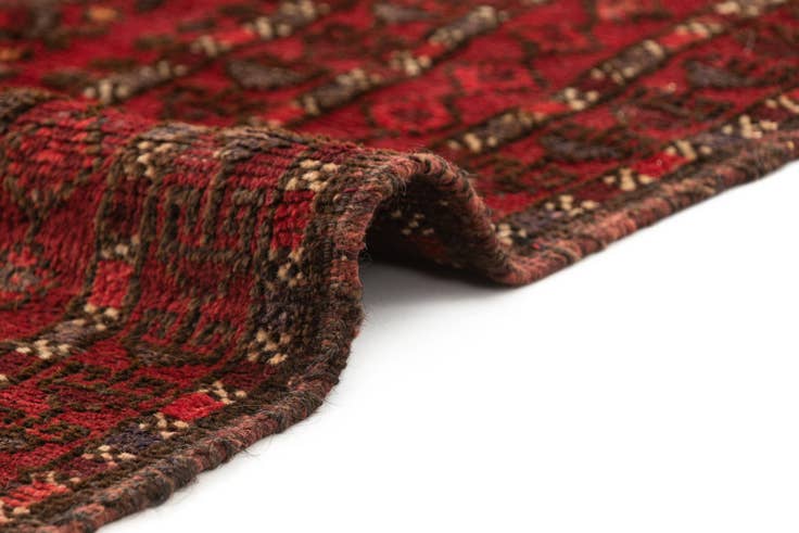 Detail image of 2' 8 x 7' 5 Hand Knotted Balouch Oriental Wool Runner Rug