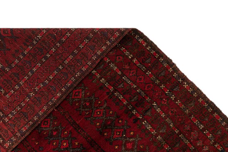 Detail image of 2' 8 x 7' 5 Hand Knotted Balouch Oriental Wool Runner Rug