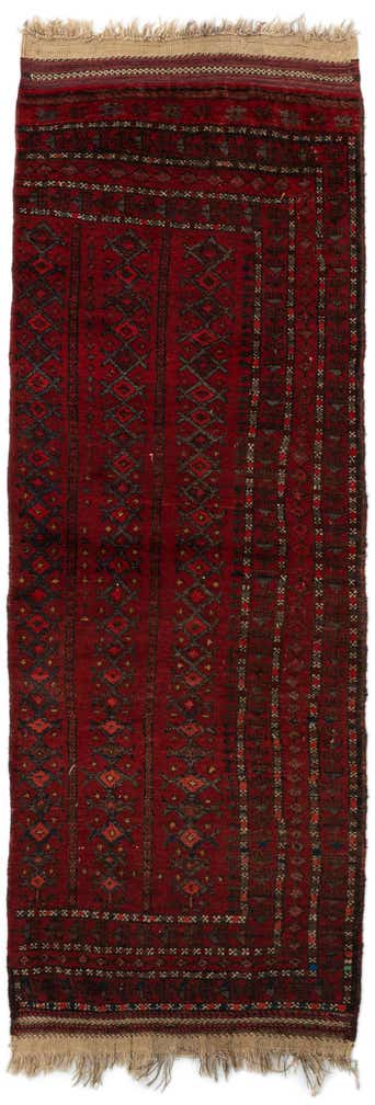 2' 8 x 7' 5 Hand Knotted Balouch Oriental Wool Runner Rug