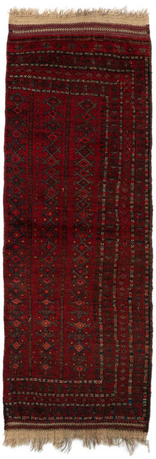 Detail image of 2' 8 x 7' 5 Hand Knotted Balouch Oriental Wool Runner Rug