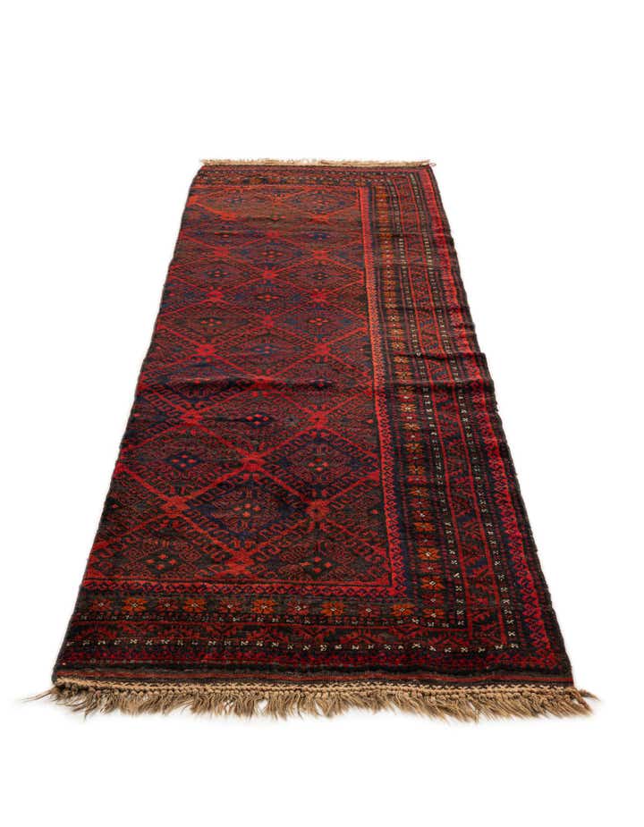 2' 9 x 9' 3 Balouch Wool Runner Rug