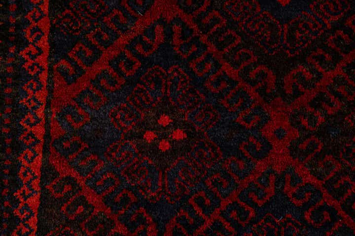 2' 9 x 9' 3 Balouch Wool Runner Rug