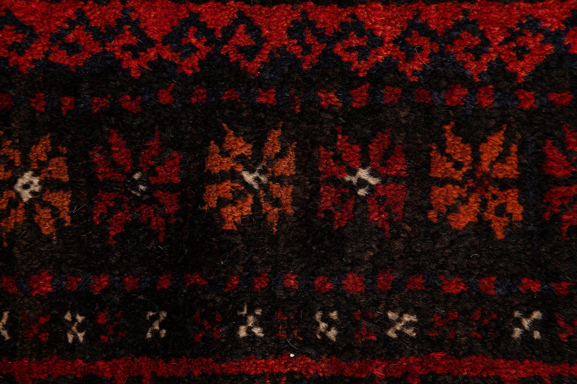 2' 9 x 9' 3 Balouch Wool Runner Rug