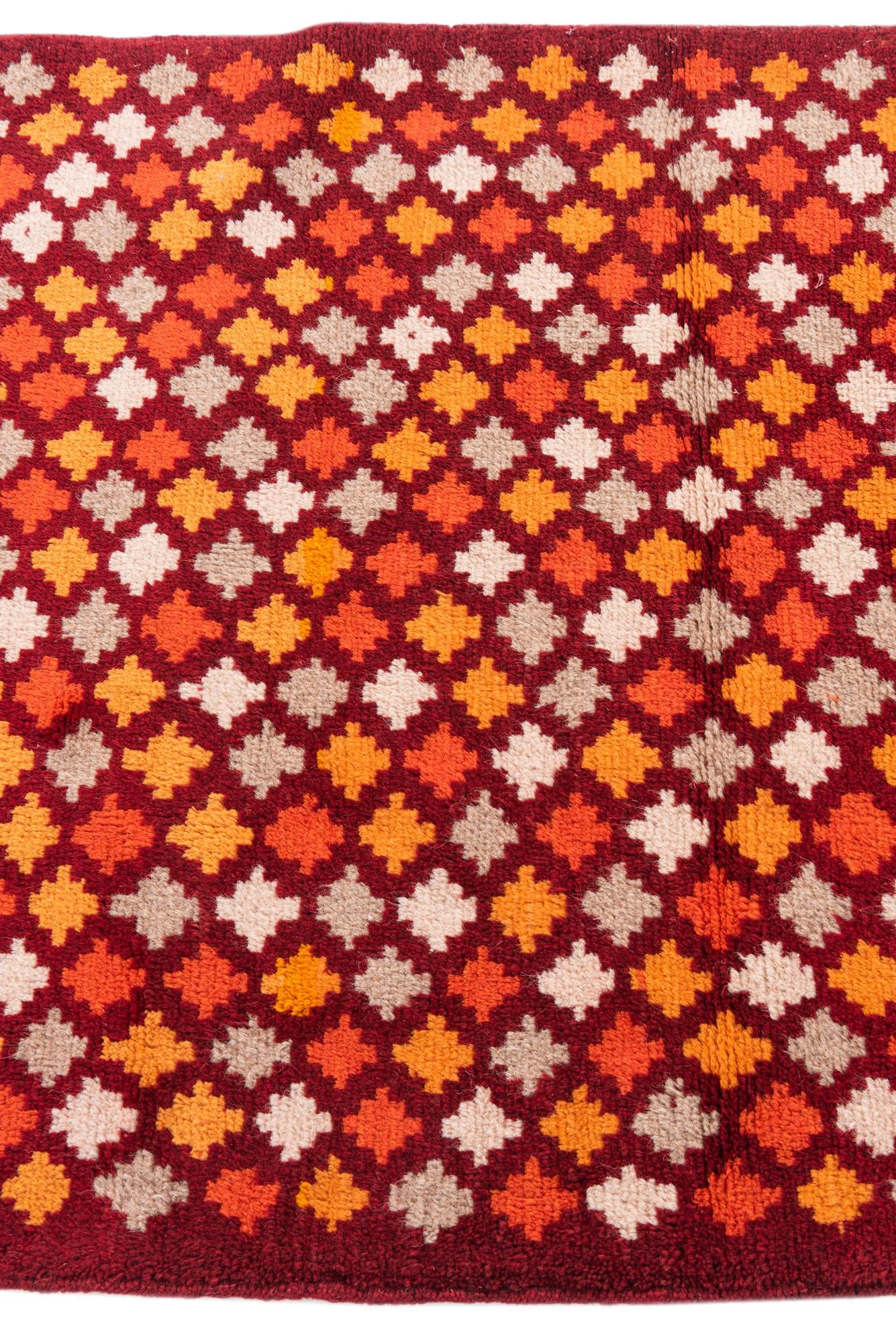 3' x 9' Hand Knotted Balouch Wool Runner Rug