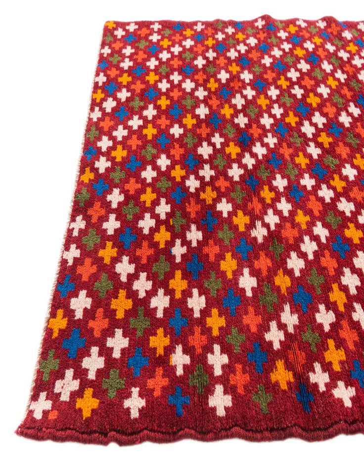 Detail image of 2' 9 x 9' 4  Hand Knotted Balouch Wool Runner Rug