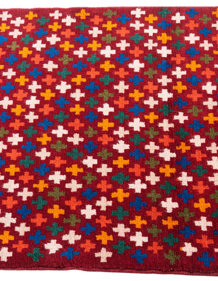 Detail image of 2' 9 x 9' 4  Hand Knotted Balouch Wool Runner Rug