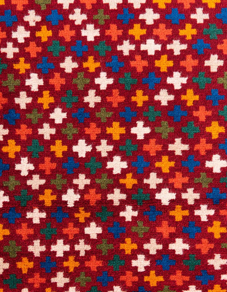 Detail image of 2' 9 x 9' 4  Hand Knotted Balouch Wool Runner Rug