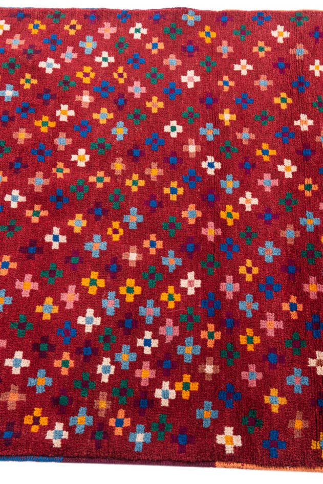 Detail image of 2' 10 x 10' Hand Knotted Balouch Wool Runner Rug