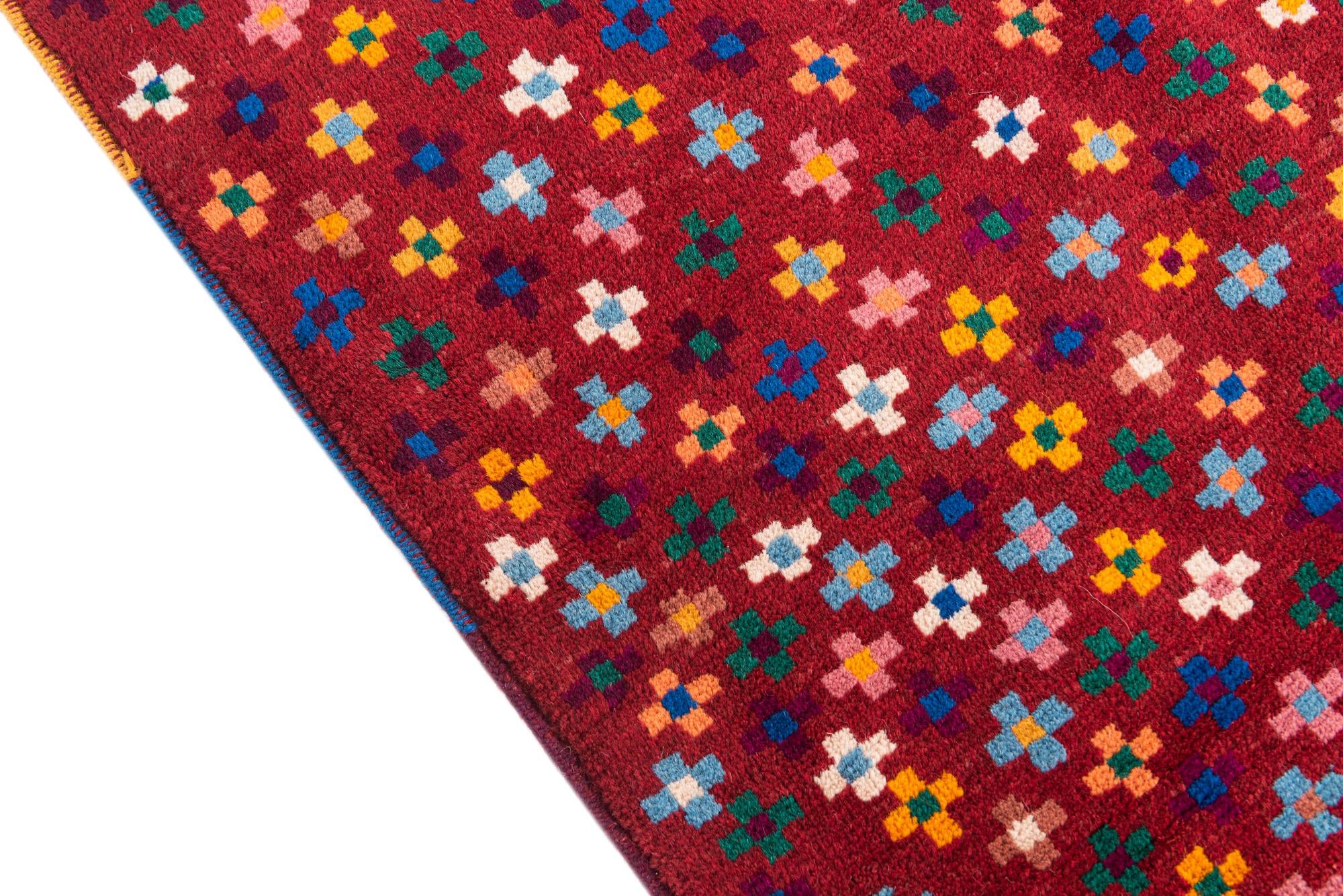 2' 10 x 10' Hand Knotted Balouch Wool Runner Rug