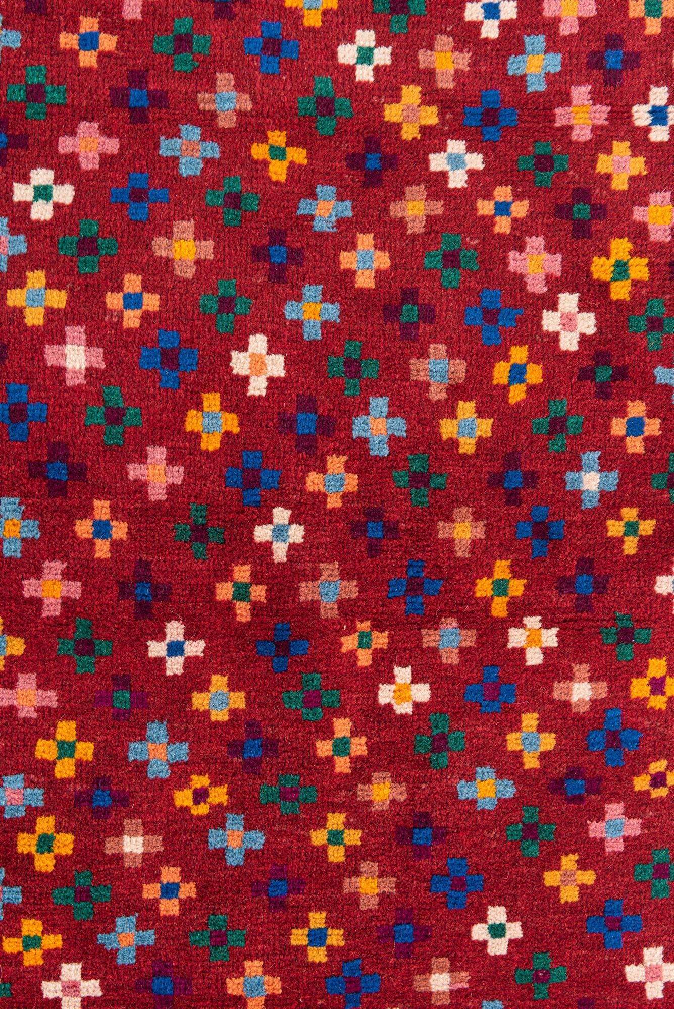 2' 10 x 10' Hand Knotted Balouch Wool Runner Rug