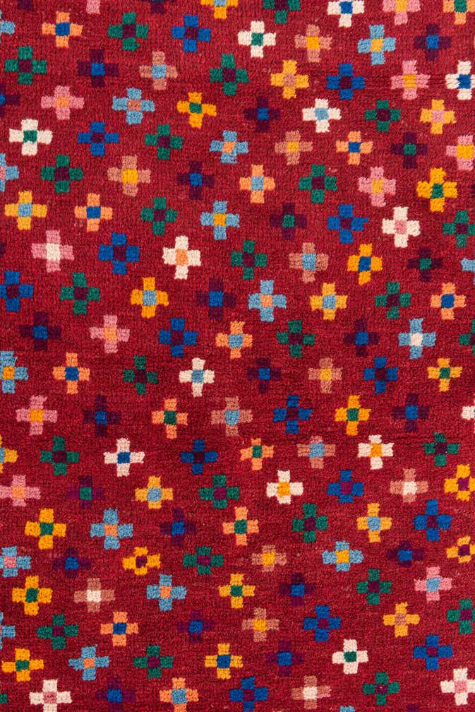 2' 10 x 10' Hand Knotted Balouch Wool Runner Rug