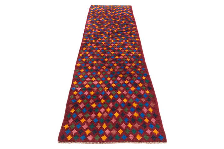 2' 9 x 9' 7 Hand Knotted Balouch Wool Runner Rug