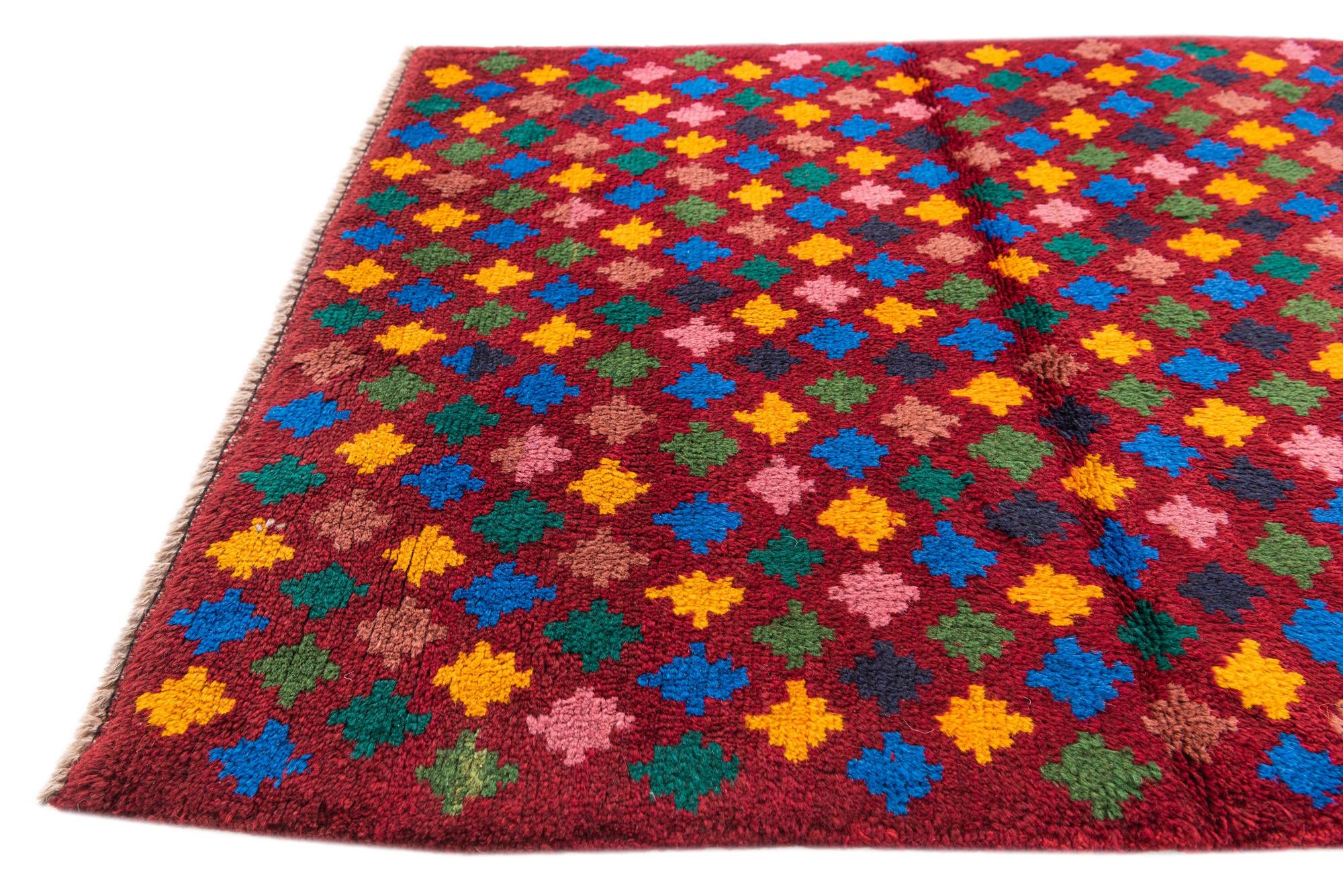 2' 9 x 9' 7 Hand Knotted Balouch Wool Runner Rug