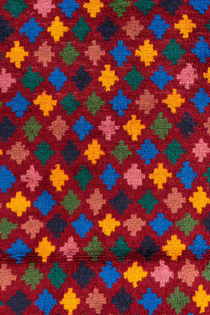 2' 9 x 9' 7 Hand Knotted Balouch Wool Runner Rug