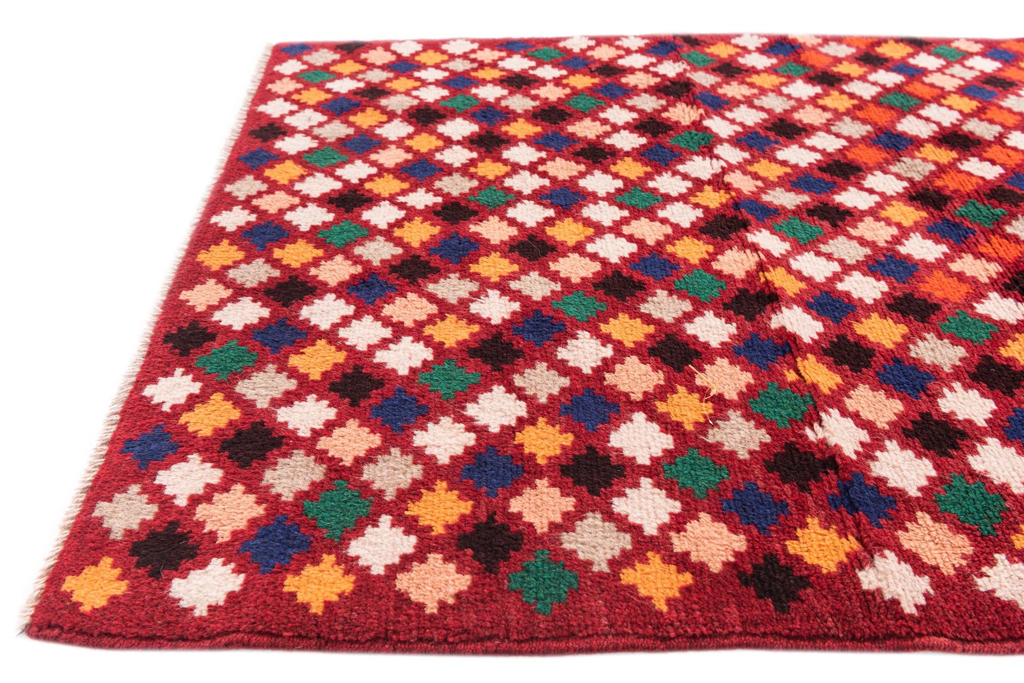 2' 9 x 9' 5 Hand Knotted Balouch Wool Runner Rug