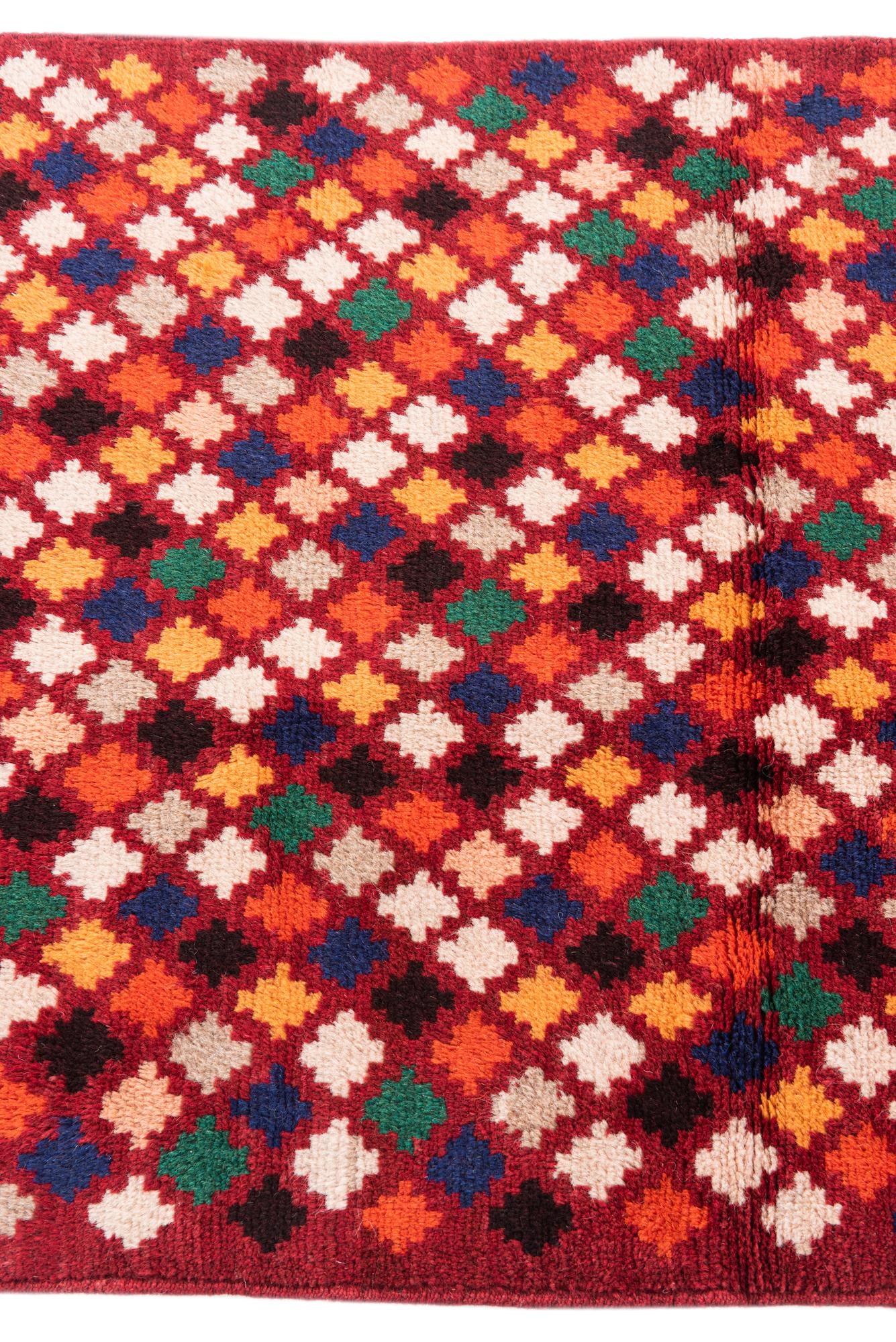 2' 9 x 9' 5 Hand Knotted Balouch Wool Runner Rug