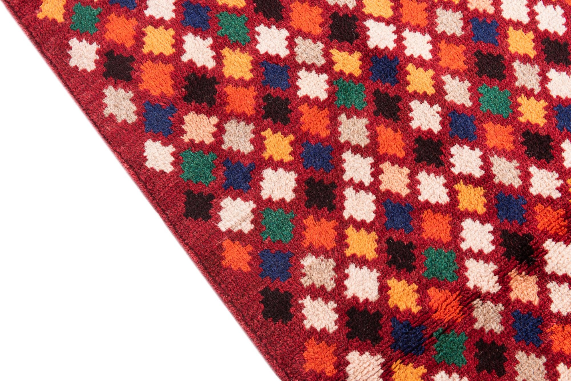2' 9 x 9' 5 Hand Knotted Balouch Wool Runner Rug
