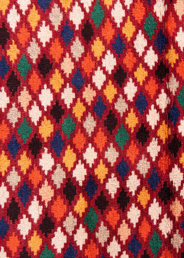 2' 9 x 9' 5 Hand Knotted Balouch Wool Runner Rug