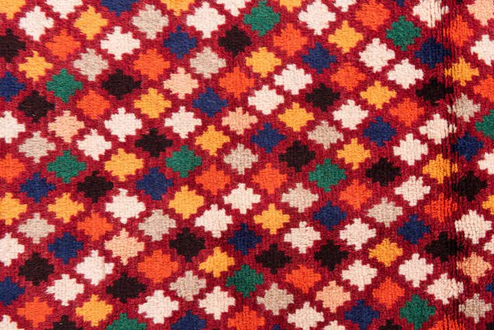 2' 9 x 9' 5 Hand Knotted Balouch Wool Runner Rug