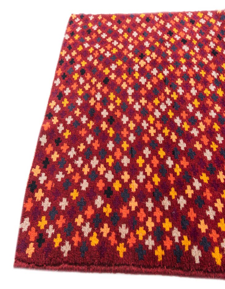 Detail image of 2' 7 x 10'  Hand Knotted Balouch Wool Runner Rug