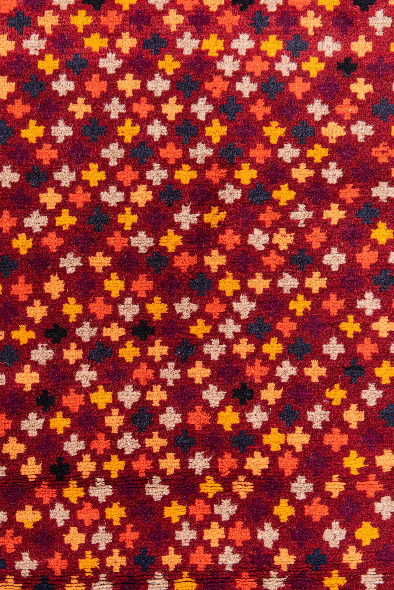 2' 7 x 10' Hand Knotted Balouch Wool Runner Rug