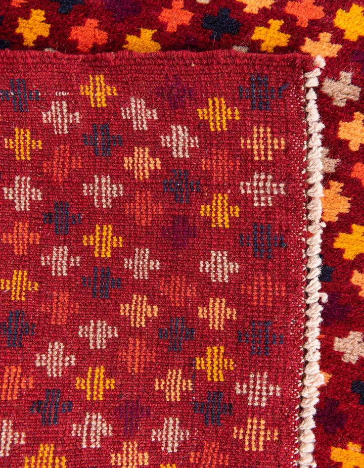 Detail image of 2' 7 x 10'  Hand Knotted Balouch Wool Runner Rug
