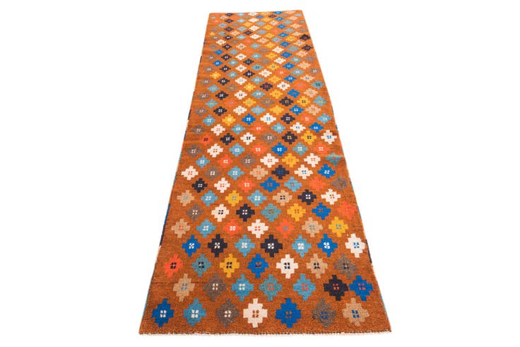 Detail image of 2' 7 x 9' Hand Knotted Balouch Wool Runner Rug